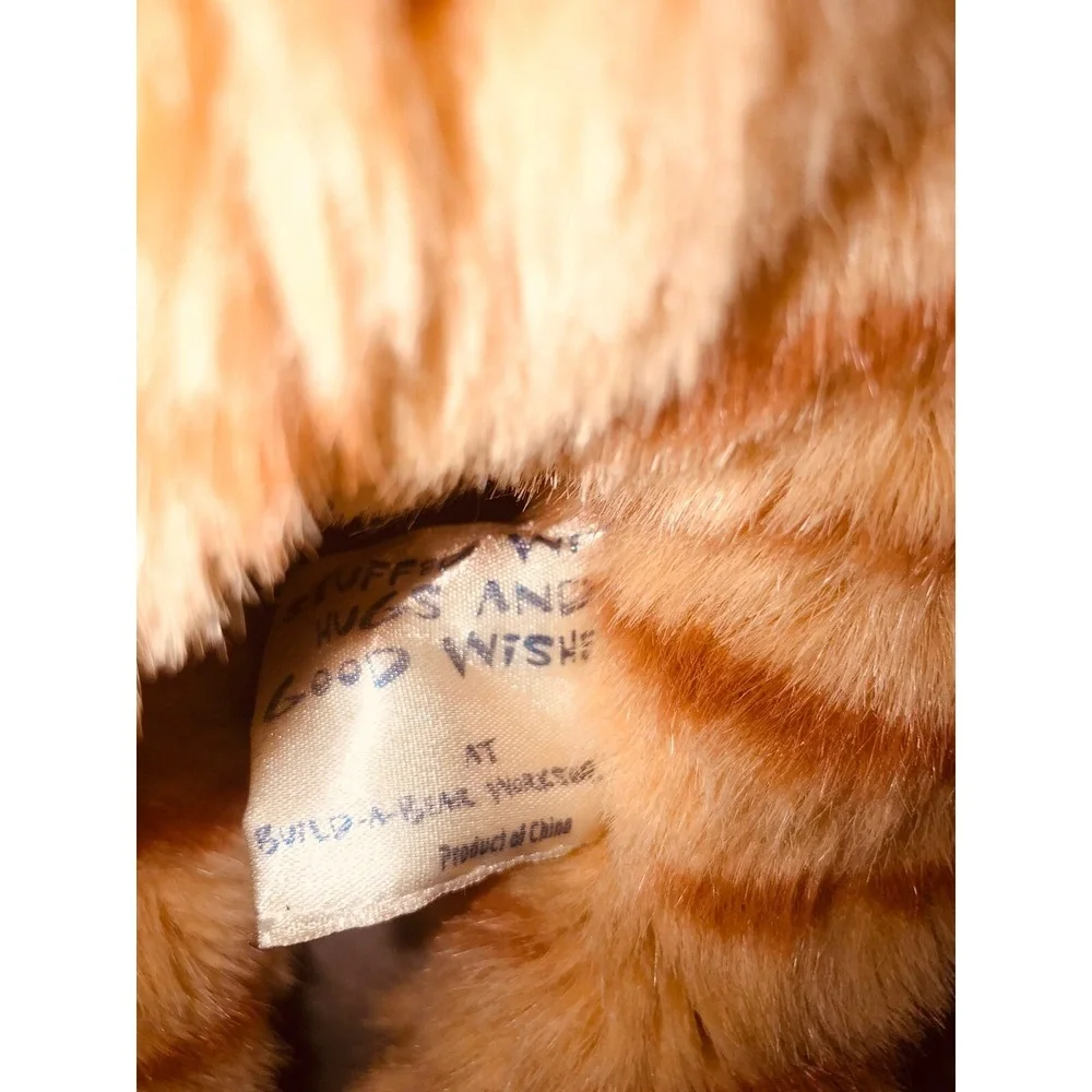 Vintage 2002 Build A Bear Orange Cat‎ With Outfit Sketchers Shoes BABW